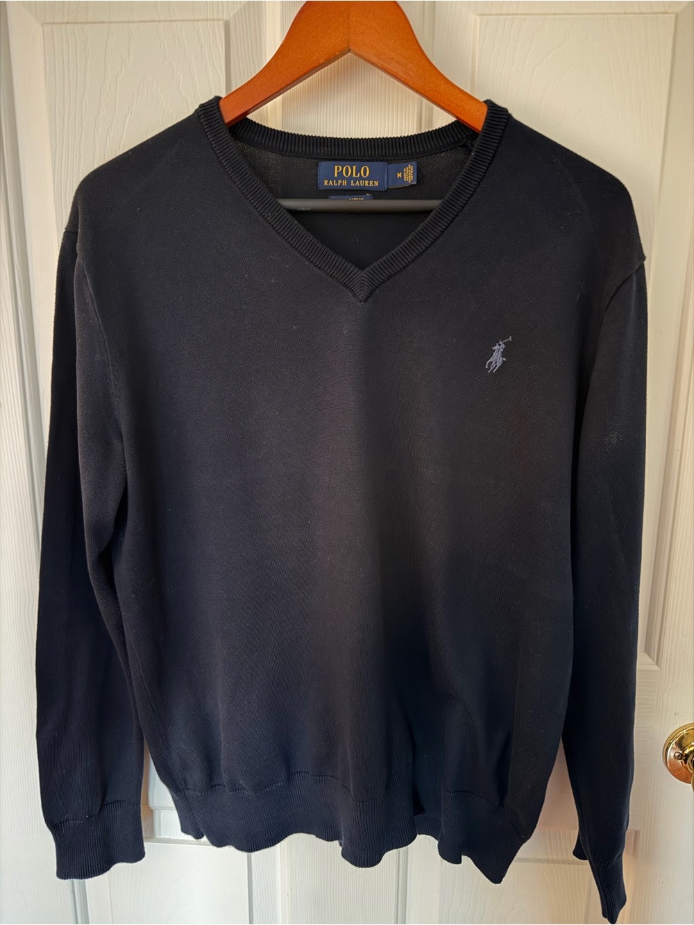 Ralph Lauren Men’s Black V-Neck Sweater